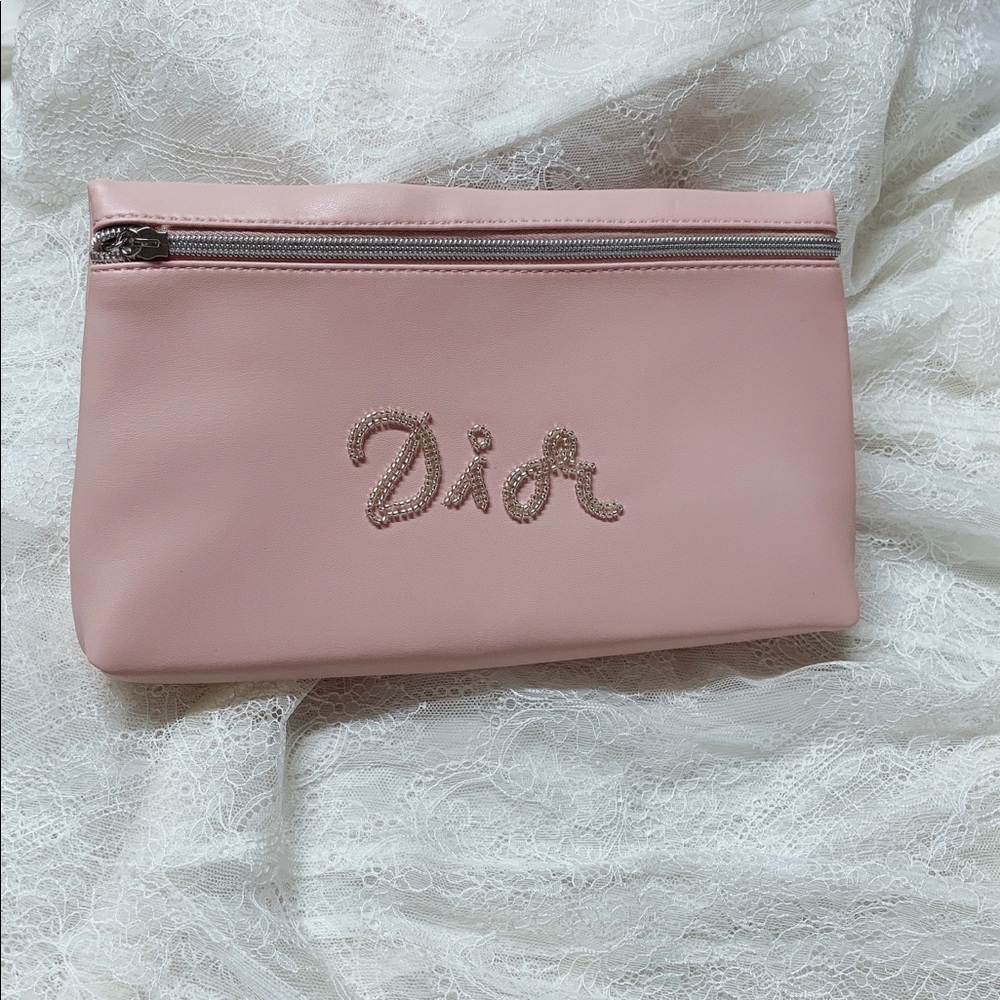 Dior pink cosmetics bag (brand new)